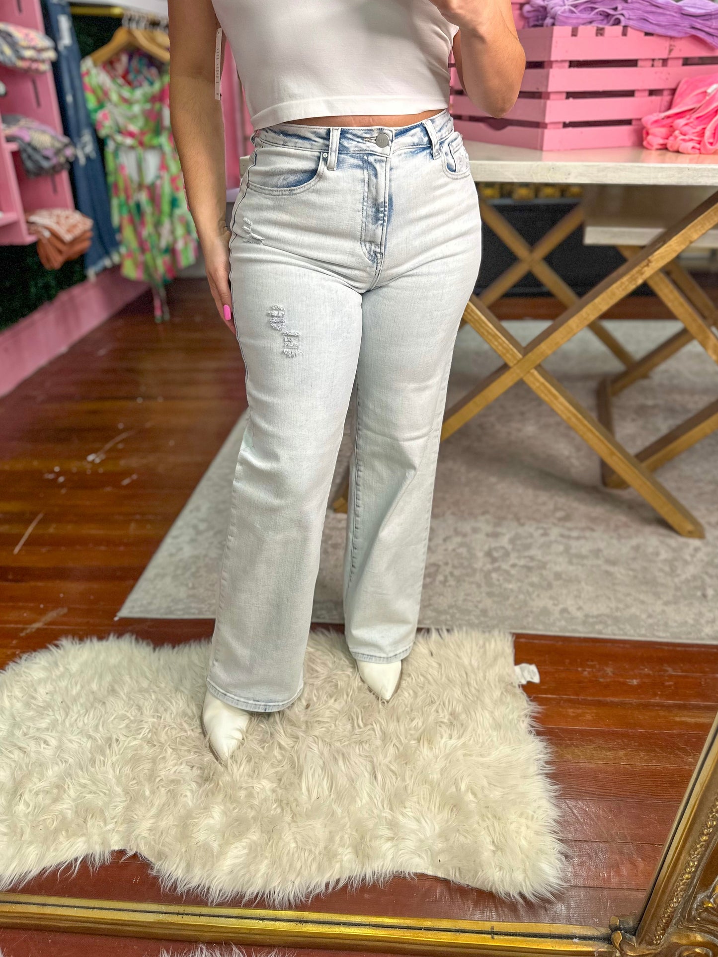 ACID LIGHT WIDE LEG JEANS - 5176