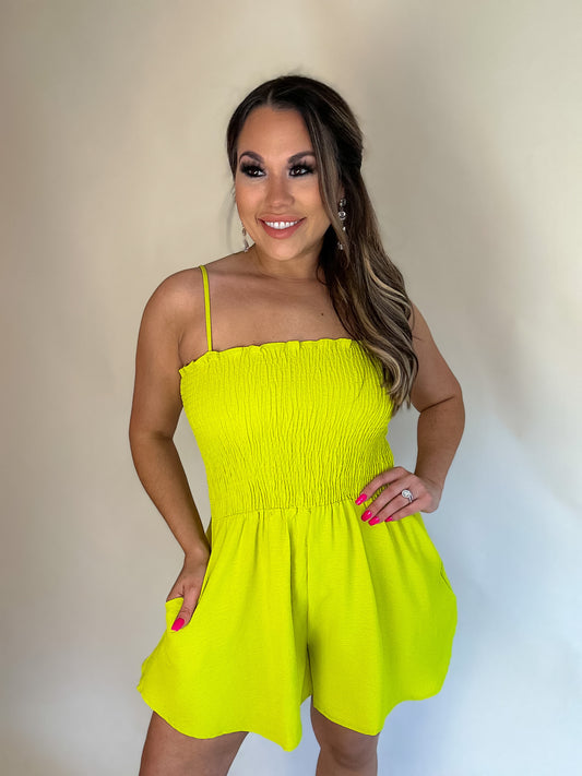 A MOMENT FOR LOVE LIME ROMPER